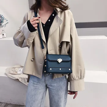 

on the female 2020 spring new texture han edition single shoulder bag web celebrity broadband ms inclined shoulder bag