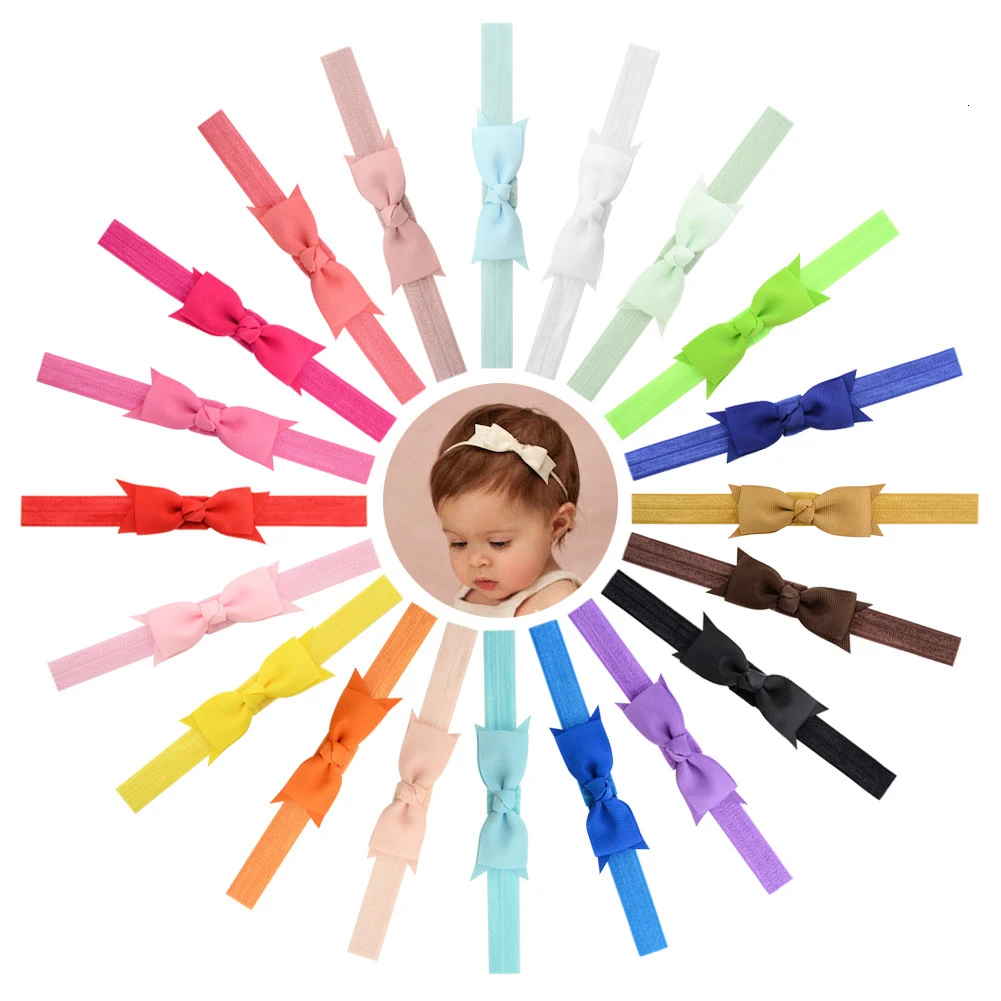 Soft Newborn Hair Bandage Ribbon Headband Turban Elastic Children Kids Headwear Baby Girl Accessories Bowknot Photo Props hair ribbon accessories hair bands hair accessories hair headband accessories baby turban hat baby headband set