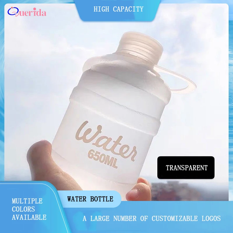Креативная портативная пластиковая бутылка для воды прозрачные герметичные бутылки напитков милый матовый