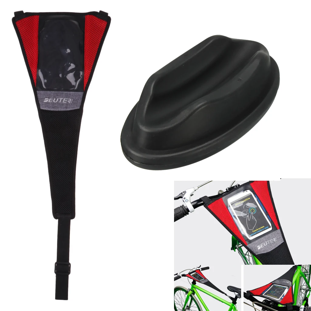 Bike Trainer Sweat Catcher Strap Frame Guard & Front Wheel Riser