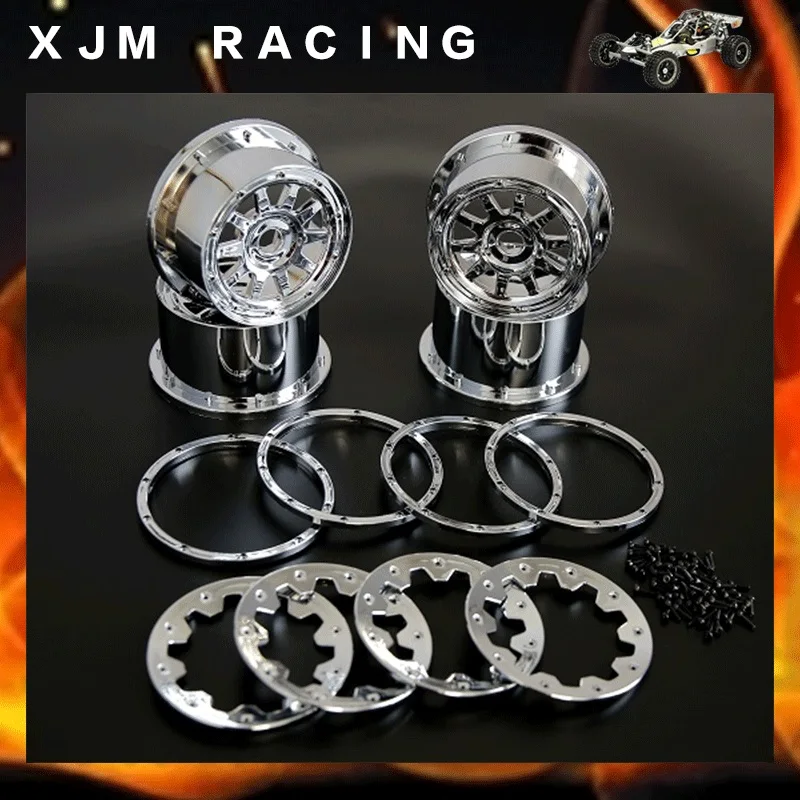 Хромированные ступицы колеса набор(Gen.3) для 1/5 Hpi Rovan Kingmotor Mcd Gtb Racing Baja 5b Ss грузовик Rc запчасти для автомобилей