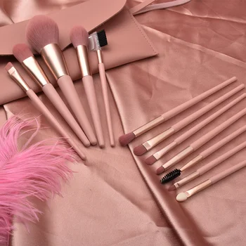 

12PCS Wooden Foundation Cosmetic Eyebrow Eyeshadow Brush Makeup Brush Sets Tools Multifunctional Cosmetic Brush Make Up Tools