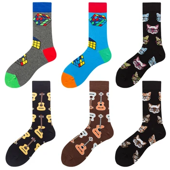 

Good Quality Happy Socks Cartoon Space Pig Socks 5colors Women Spring Autumn Winter