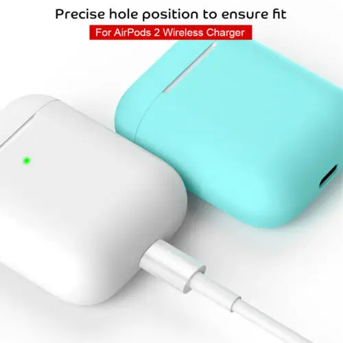 4 шт./компл. для Apple AirPods 2 Беспроводное зарядное устройство защитный силиконовый чехол набор аксессуаров