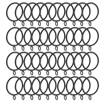 

LBER 40 Pack Curtain Rings, 38mm Internal Diameter Curtains Rings Hanging Rings for Curtains and Rods, black