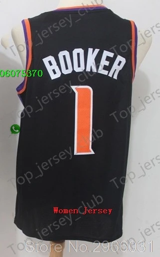 for Women А+++ Феникс качество для женщин и взрослых#1 DEWIN Booker 22 DeAndre Ayton Jersey - Цвет: for Women