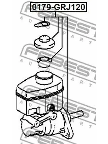 Цилиндр торм.главн. TOYOTA LAND CRUISER PRADO 120/4RUNNER 02-09