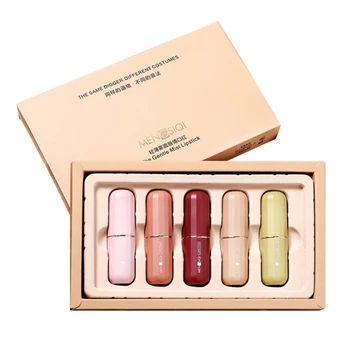 

Waterproof Lipstick Set Makeup Cosmetics Non-sticky Lipsticks Kit Lip Glaze Matte Lip Gloss