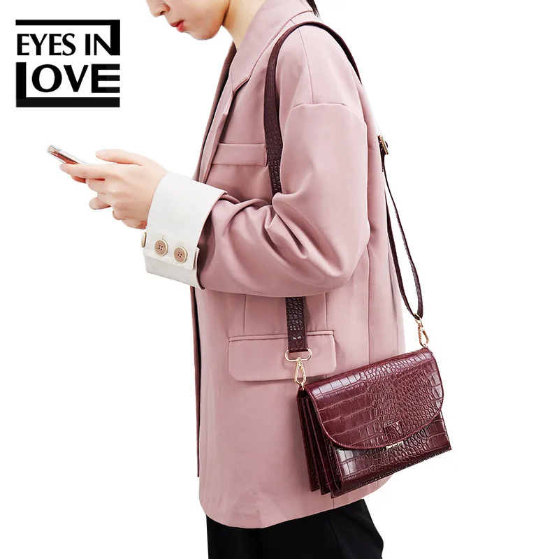 

2020 New Style Snakeskin Shoulder Bag Extra-large Version a Large Amount Volume WOMEN'S Bag Adjustable WOMEN'S Cross-body Bag WO