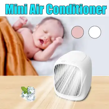 

Portable Air Conditioner Mini Air Fan 3 Speed Ajustable Water Cooling Fan USB Air Humidifier Purifier Cooler for Home Office