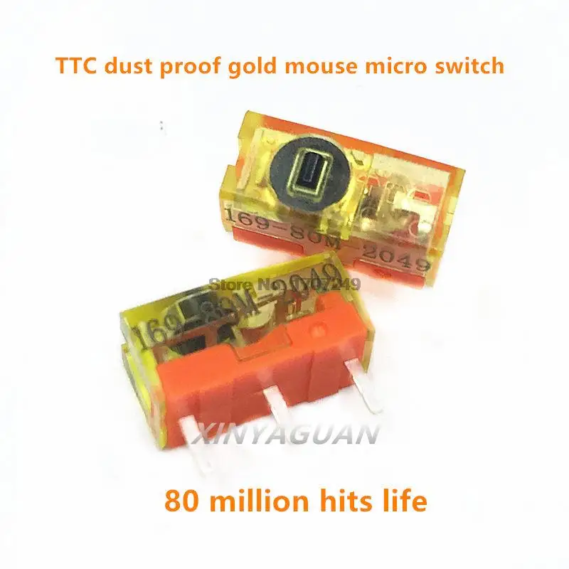 power button cap 10Pcs New pattern Original TTC dustproof gold series mouse micro switch 3 Pin gold contactor 30 60 80 million clicks lifetime motion sensing light switch Wall Switches