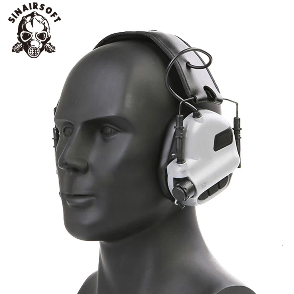 Тактические электрические наушники с креплением на голову для защиты слуха, наушники для AEG, пейнтбола, охоты, стрельбы, аксессуары
