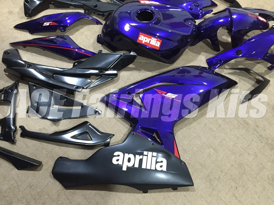 Мотоциклетный вставной обтекатель комплект подходит для Aprilia RS125 06 07 08 09 10 11 RS4 РСВ 125 2006 2009 2011 Обтекатели на заказ темно-синий