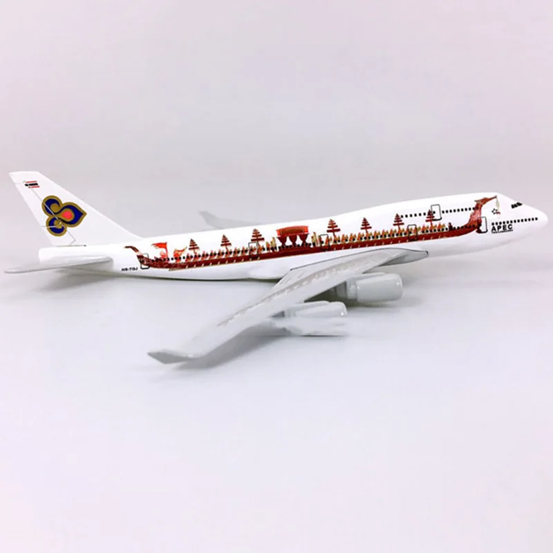 Коллекция 1:400 весы 16 см тайский Дракон воздушный B747-400 модель самолета литой Сплав моделирование пассажирский самолет дисплей