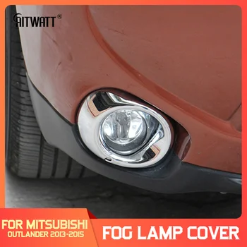 

AITWATT For Mitsubishi Outlander 2013 2014 2015 ABS Chrome Front Fog Light Lamp Frame Cover Trim Car Styling Accessories 2pcs
