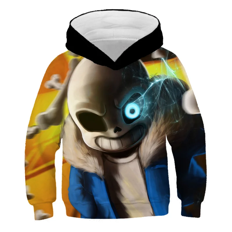 Детская 3D Толстовка с капюшоном Undertale толстовка длинным рукавом детская одежда
