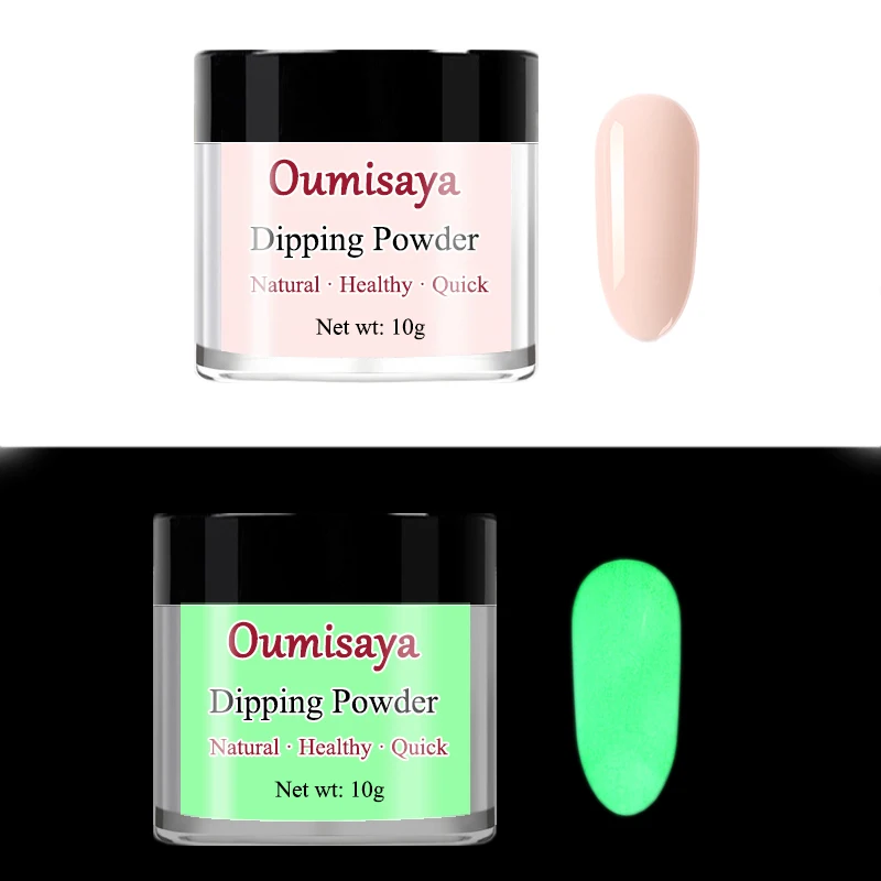 Oumisaya 10 г/баночка светящаяся в темноте Люминесцентная окуня порошок ночной флуоресцентный пигмент пыль 3D DIY Украшение - Цвет: OY-014