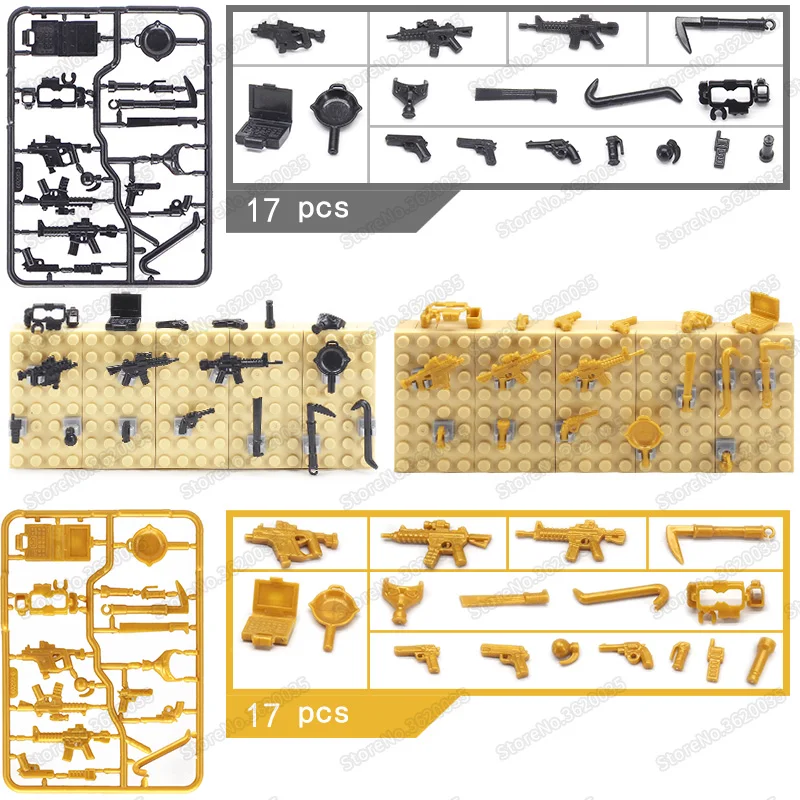 

Legoinglys Military Weapons Building Blocks Tool Soldier Gun Mask Assembly Pubg Figures Ordnance Model Child Christmas Gift Toys