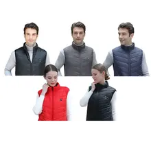 Графеновый Электрический жилет Usb безопасность умный постоянная температура нагрева одежды мужской нагревательный хлопковый жилет можно мыть