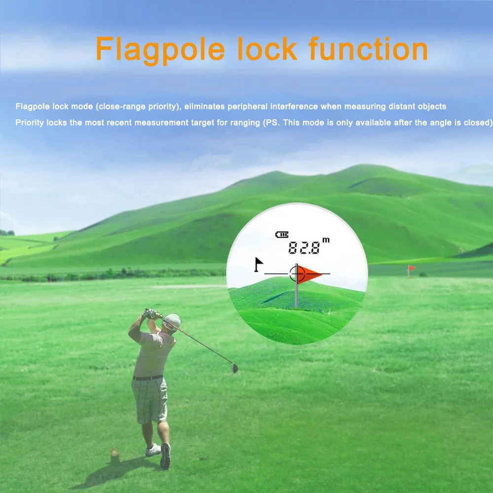 Distance Meter Monocular Laser 600-1500M Telescope Laser Rangefinder for Golf Hunting Laser Range Finder Mileseey PF3S