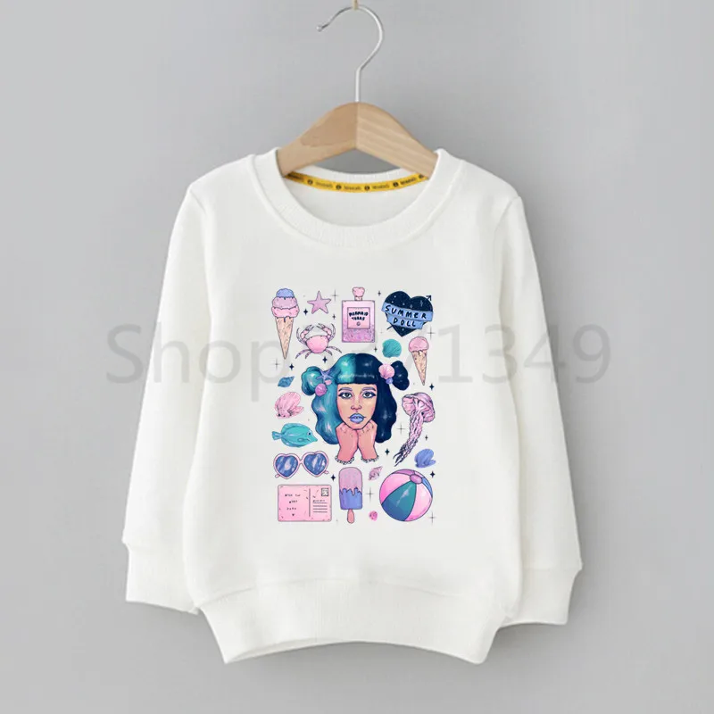Melanie Martinez Miyazaki Hayao Kawaii/Детская толстовка с капюшоном и милым принтом; детская одежда; толстовки с героями мультфильмов для малышей - Цвет: I