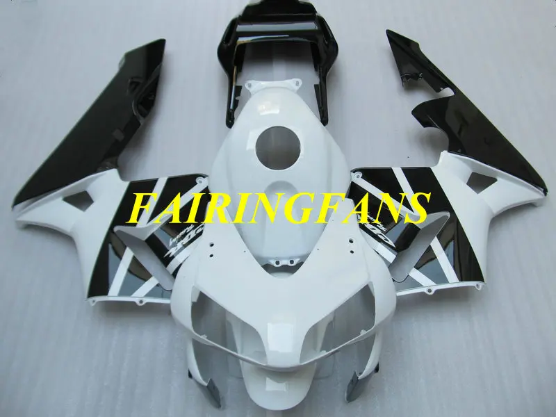 Инжекторный комплект для HONDA CBR600RR F5 03 04 CBR 600 RR CBR 600 RR CBR 600 2003 2004 черно белые Обтекатели Кузов+ подарки HC47
