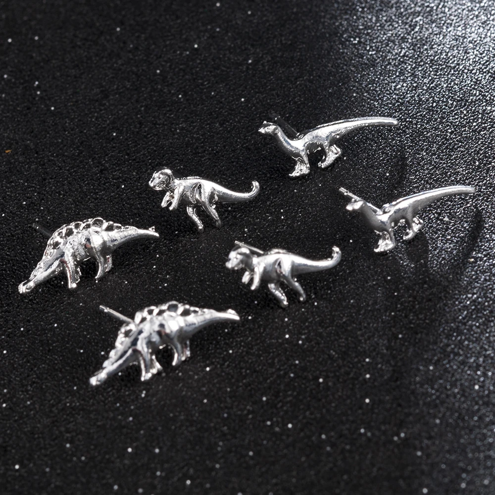 3 пары/партия модные мужские и женские Носки с рисунком динозавра Форма металла