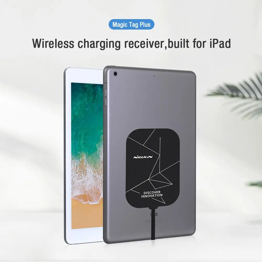 NILLKIN Magic Tag Plus Wireless Charging Receiver Cable For iPad Pro Ultra-thin Wireless Charger Adapter For Samsung Tab S6 S7