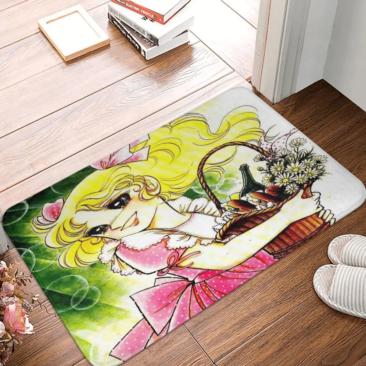 Candy Candy Anime Manga Zerbino Benvenuto Polyeste Camera Da Letto Cucina Pavimento Tappeto Balcone Tappeto Anni Culto Colore Arte Assorbente
