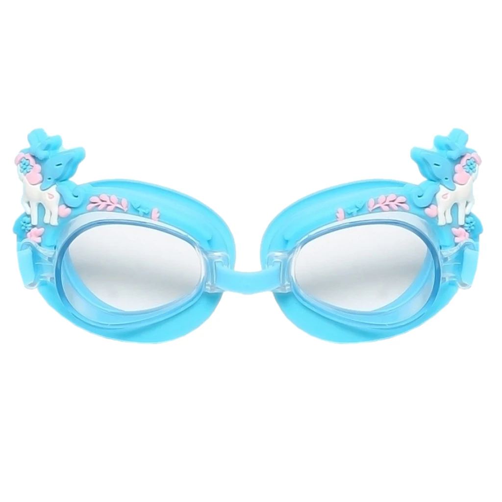 Kids Swimming Goggles Anti-Fog Waterproof Swim Glasses & Silicone Frame Kids Swimming Goggles for Children