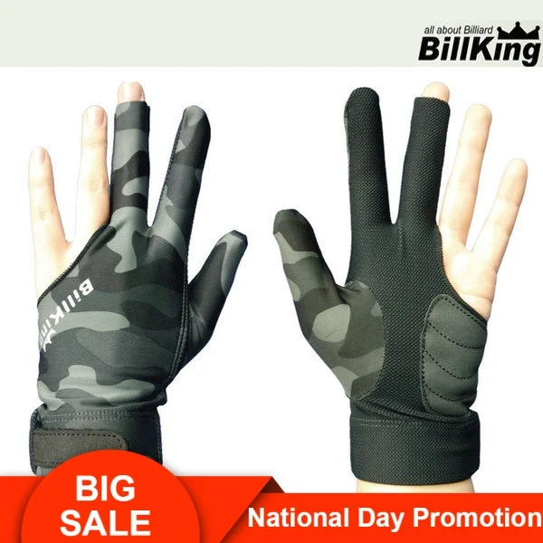 

Billiard Pool Cue Gloves Camouflage Snooker Cue Gloves Durable Comfortable Gloves Professional Blilliards Accessories