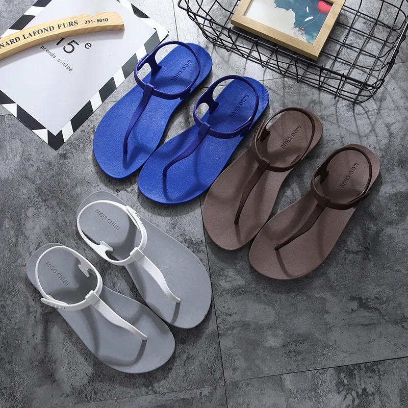 

New Style Moochuu Imported from Thailand Sandals Fashion Rubber Anti-slip Beach Versatile Outdoor Flip-flop Outdoor Sandals Wome