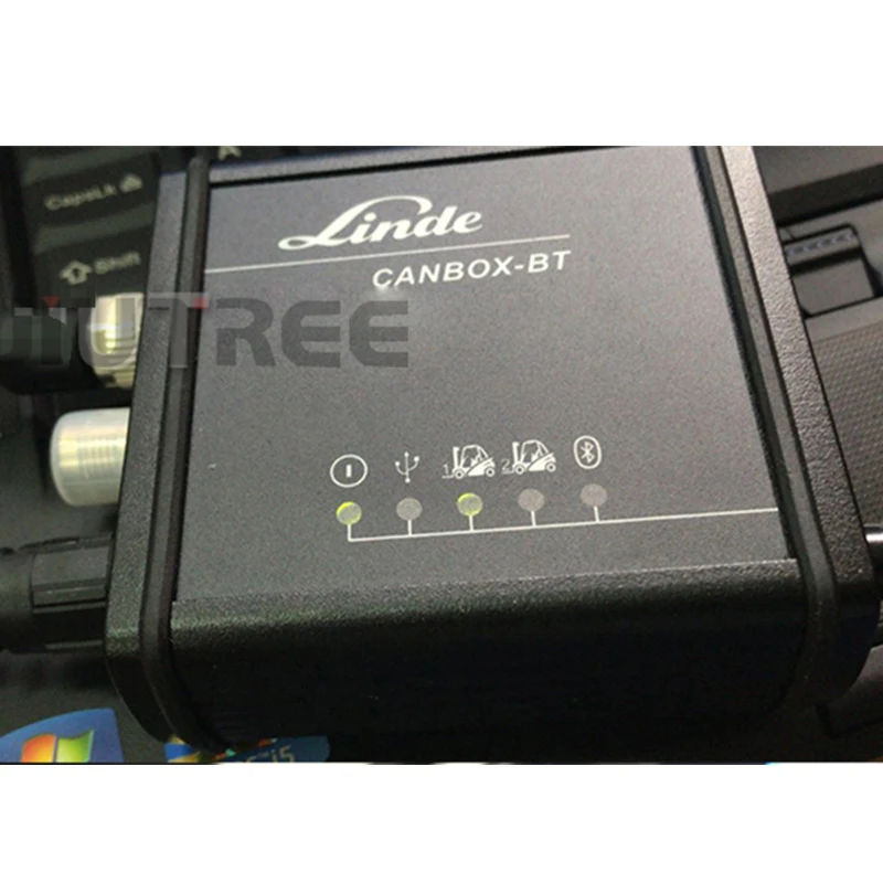 Диагностический комплект для вилочного погрузчика linde Canbox BT с руководством по