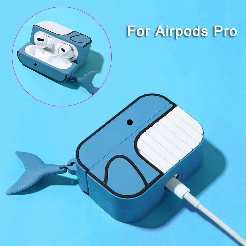 Милый силиконовый защитный чехол с 3D Китом для AirPods Pro 1/2 чехол для зарядки NC99