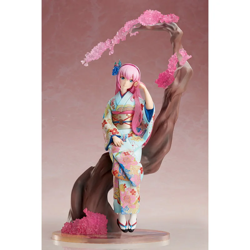 

Anime Peripheral Hatsune Miku Patrol Tone Megurine Luka Flow Song Floral Clothing Kimono Luka Garage Kit Model Ornaments