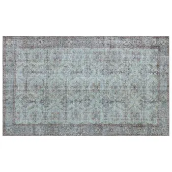 

Handmade Gray Vintage Overdyed Turkish Area Rug 173x289 Cm-5'8''X9'6''