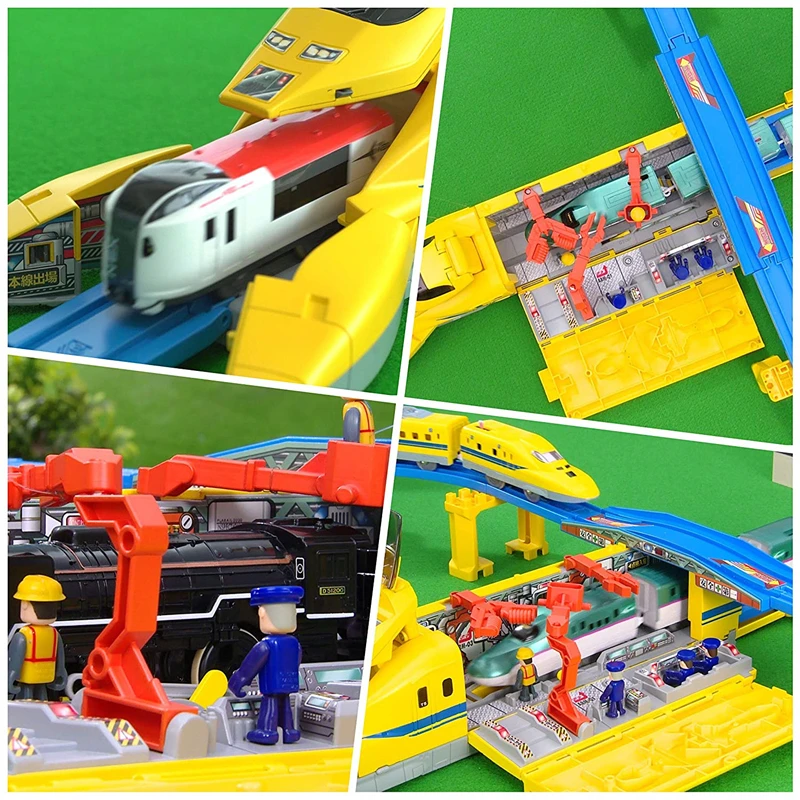 Takara Tomy Plarail Pla Rail трансформируется в основание! Супер большой доктор желтый набор мужской игрушки высокоскоростной поезд трек игрушка