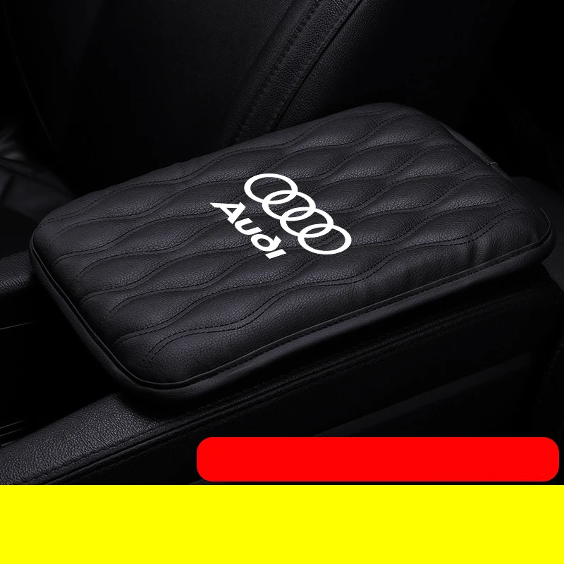 1 шт для Audi b5 b6 b7 b8 A3 A4 A4L A5 A6L C5 C6 RS4 RS5 Q3 Q5 Q7 TT автомобильный подлокотник для автомобиля центральной консоли подлокотник сиденья коробка Pad - Название цвета: black