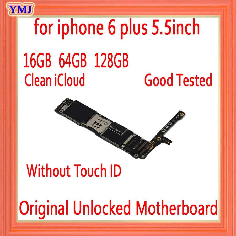 Материнская плата для iphone 6 plus 5 дюйма с/без Touch ID 100% оригинал разблокированная P
