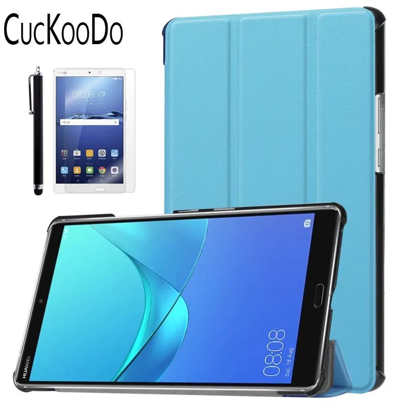 Ультратонкий портативный складной чехол+ Защитная пленка+ стилус для huawei MediaPad M5 8,4 дюймов планшет