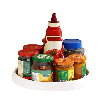 

360 Round Rotating Spice Jar Storage Rack Rotating Tray Household Kitchen Jar Spice Stand For Pepper Cooking Ingredients