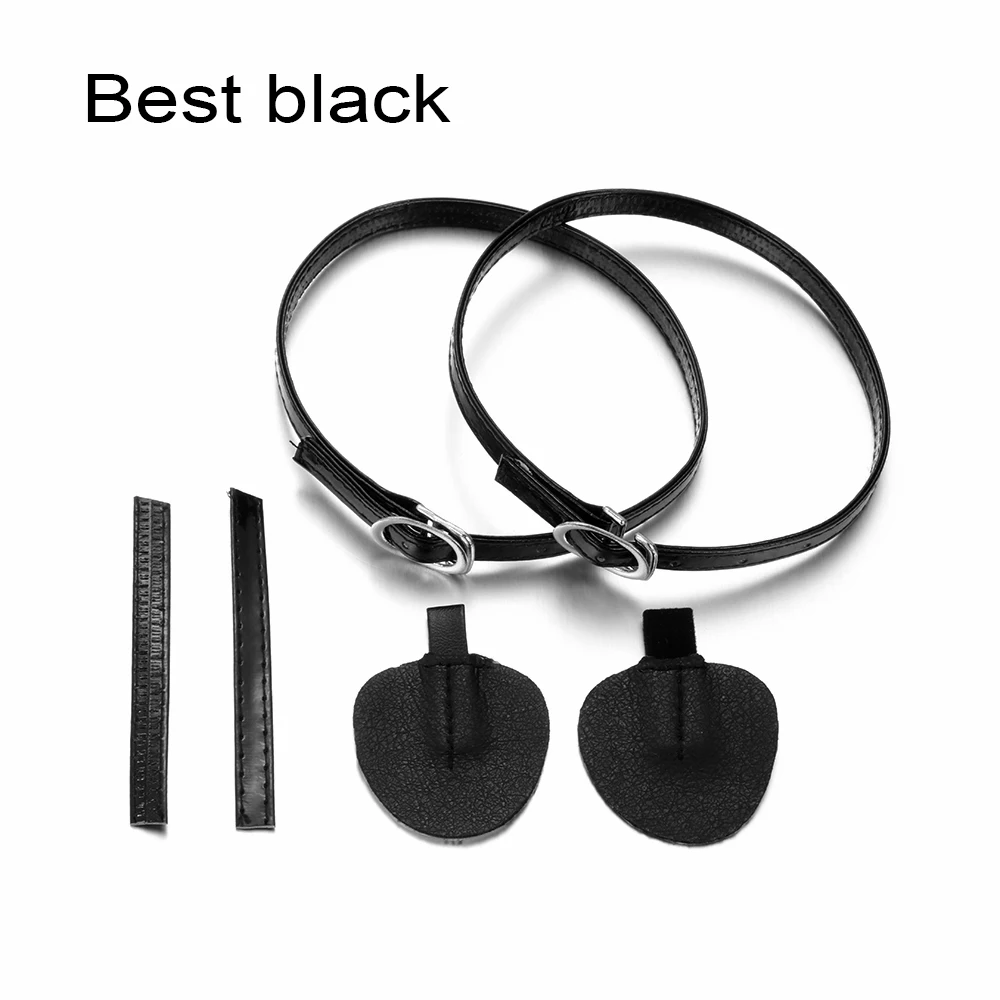 best black 1Pair Fashion Adjustable Shoelaces for High Heels Shoe Belt Ankle Holding Loose Women Anti-skid Bundle Laces Tie Straps Band - Цвет: best black