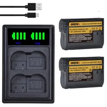 EN-EL15C EN EL15C EL15 ENEL15 Batterie + Chargeur avec Type-c pour Nikon Z5, Z6, Z6 II, Z7, Z7 II 1 V1, D500, D600, D610, D750,