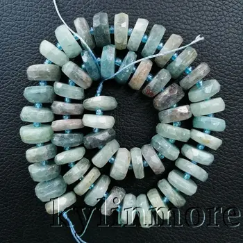 

8SE11146 5x14mm Natural kyanite Rondelle Faceted Loose Beads 15.5" Strand