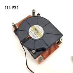 COOLSERVER – refroidisseur de processeur 1U P32/P31, pour ordinateur de bureau, serveur, ventilateur de contrôle de la température, pour refroidissement de l'air amd AM4 