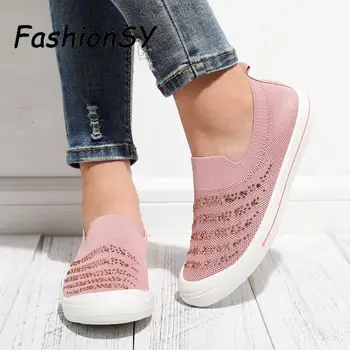 

Women Flat Fabric Shoes Comfortable Loafers Ladies Glitter Slip On Casual Shoes Platform Female Bling Breathable Footwear shoes