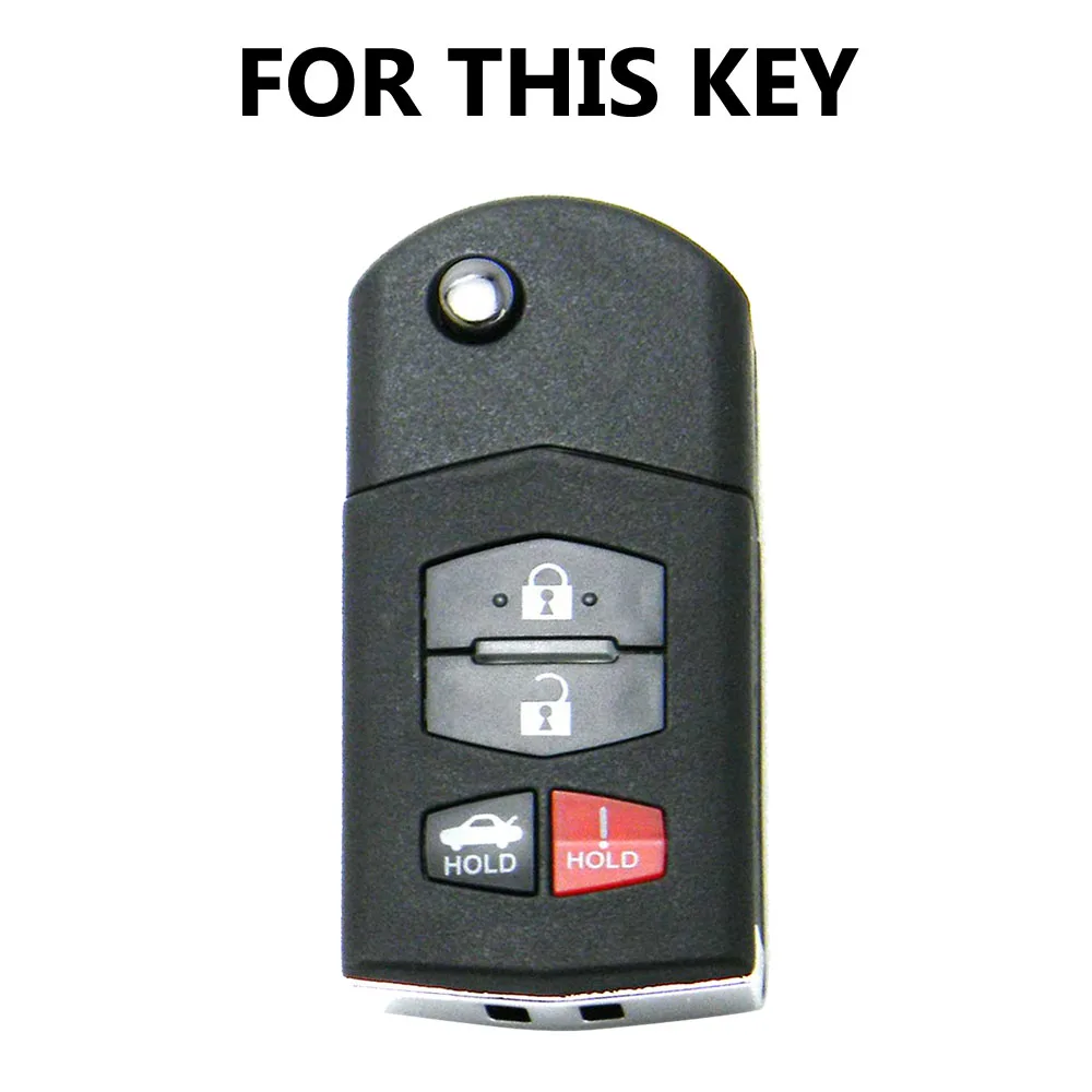 4 Buttons Remote Key Case For Mazda 3 6 RX-8 MX5 MX-5 Miata SPEED3 MPV Silicone key Fob Shell Cover Skin Jacket Sleeve | Автомобили и