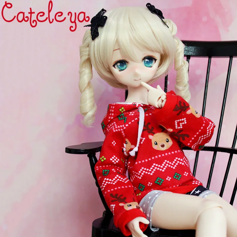 Cataleya дядюшка 1/3 1/4 BJD.Azone1/3 гигантский Малыш красный Рождественский свитер с лосем