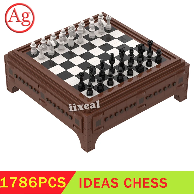 Buildmoc New Enlighten International Competition Chess Retro Building Blocks Classic Sets Castle Bricks Kids Toys IDEAS | Игрушки и
