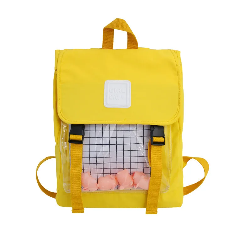 Женский нейлоновый рюкзак черный Водонепроницаемый Школьный для девочек